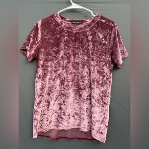 Mauve Crushed Velvet top